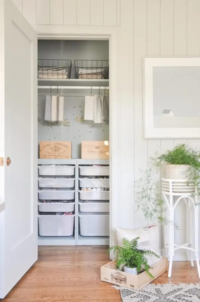 Off-White Storage Boxes Organization