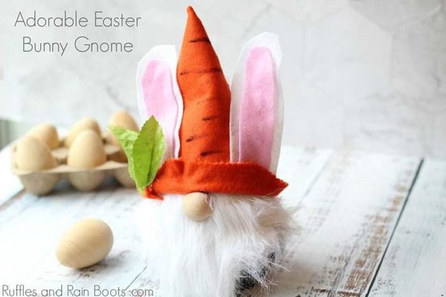 Sock Jar Easter Gnome