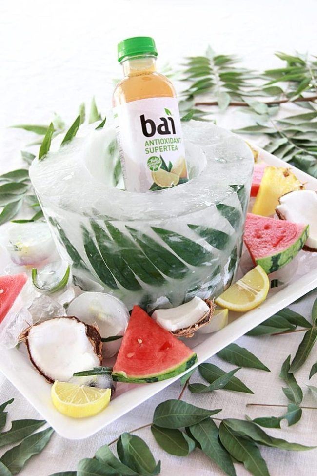 Frozen Green Tea With Tropical Fruits