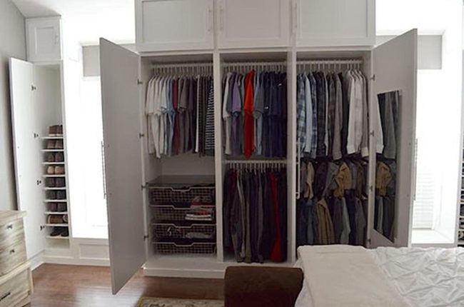 White Doors Reveal Perfect Organization