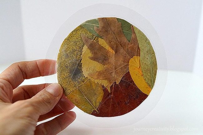 Clear Resin Autumn Leaves