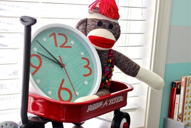 Red Wagon Sock Monkey Characters