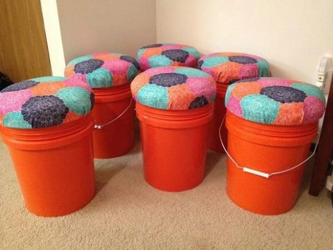 Fabric-Wrapped Bucket Seats