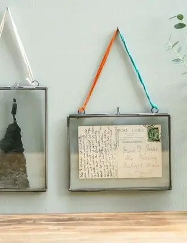Transparent Glass With Colorful Ribbons