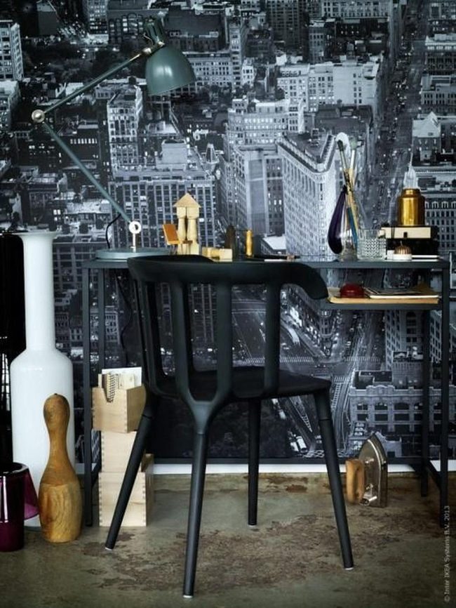 Black Chair Industrial Workspace