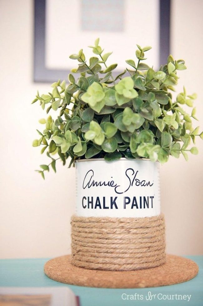 Paint Can Flower Holders