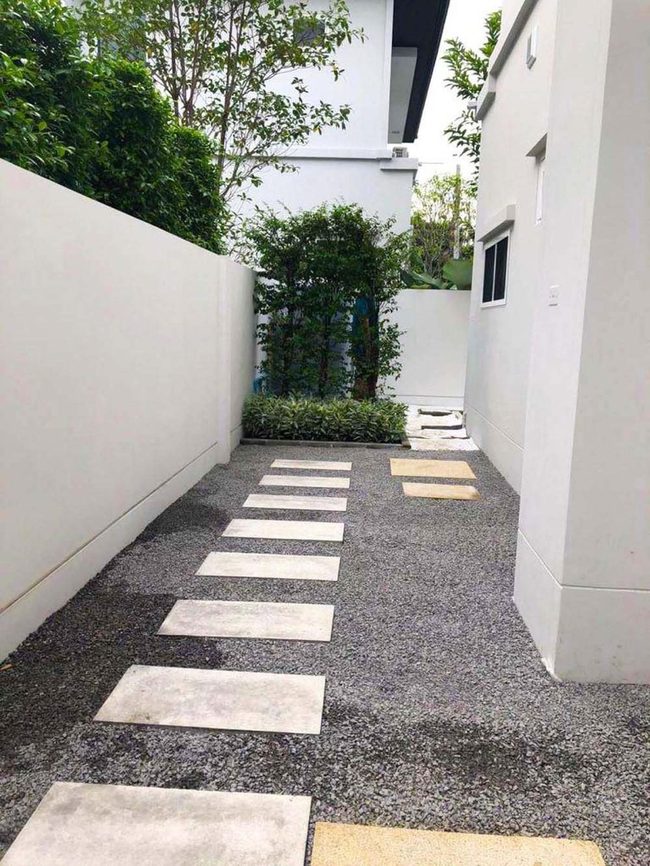Gravel Pathway Stone Steps