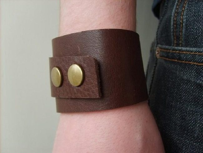Personalized Leather Cuff Bracelets