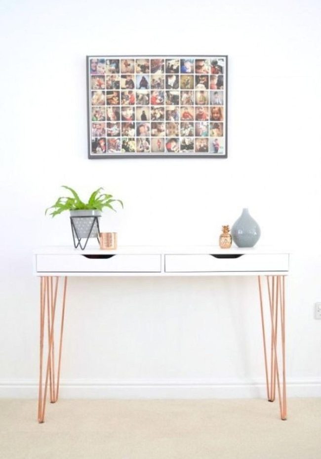 Copper Legs White Minimalist