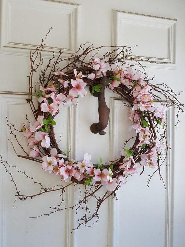 Blossoms And Bramble Spring Wreath