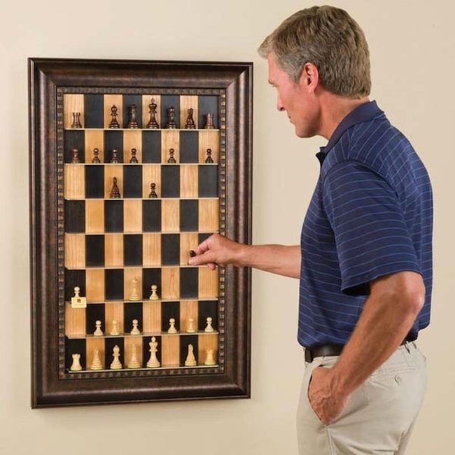 Framed Chess Match Wall Art