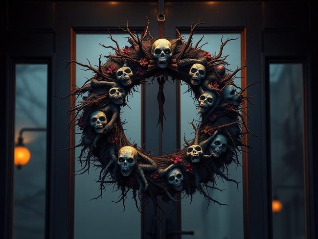 Severed Limbs Blood-Dripped Wreath