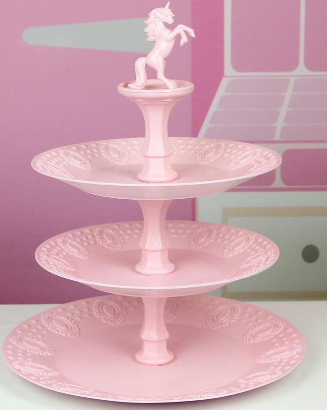Pink Unicorn Tiered Treat Tower