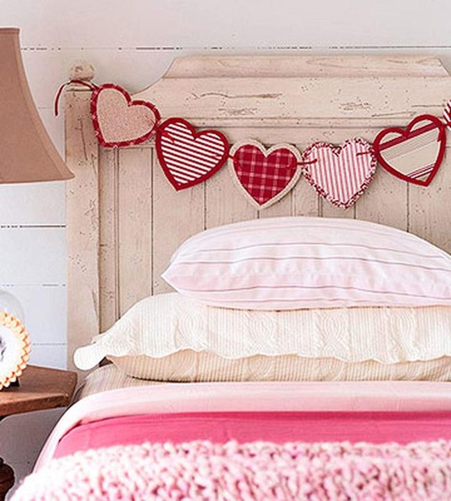 Red Heart Wooden Bedroom