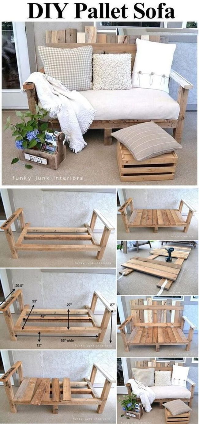 Wooden Crate Pallet Seating