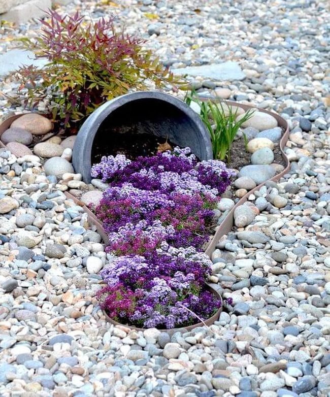 Repurposed Stone Pathways Blooming