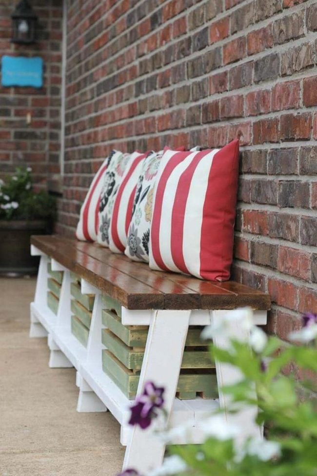Storage Benches Organize Garden Spaces