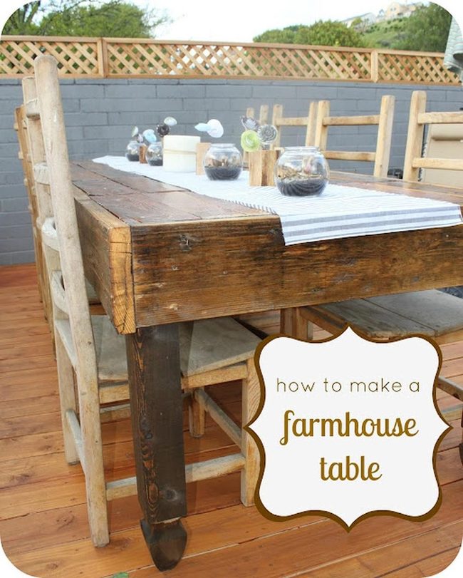 Weathered Wood Farmhouse Tables