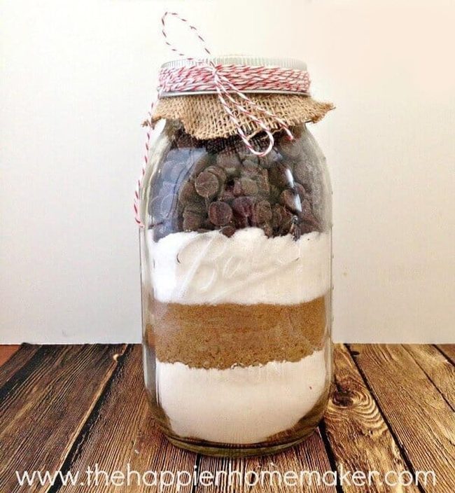 Layered Cookie Mix Glass Jars