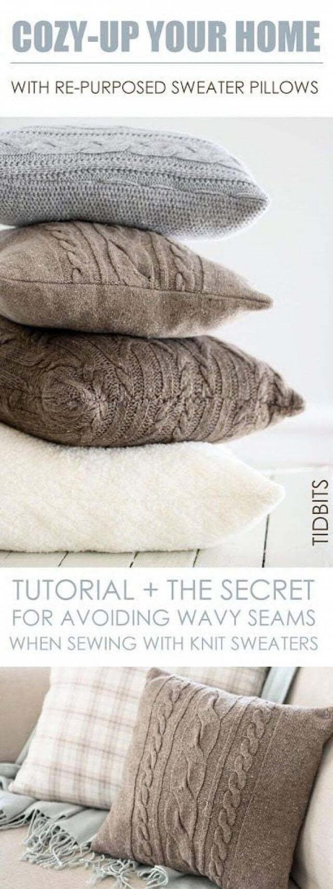 Cozy Sweater Pillow Covers