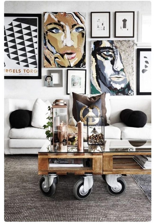 Black Pillows Against White Sofa