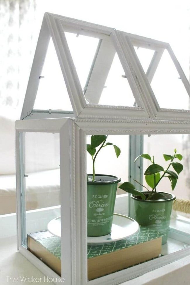 Layered Green Glass Containers