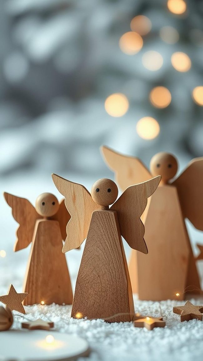 Scrap Wood Christmas Angels