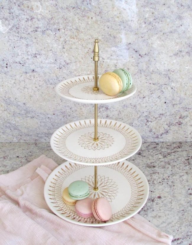 Gold Ornate Vintage Cake Stands