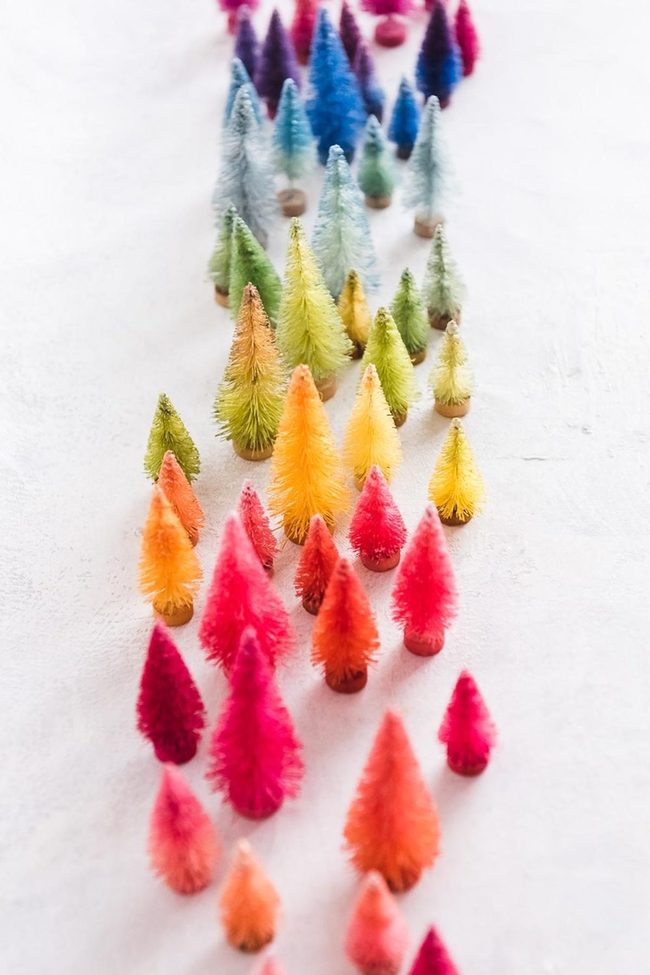 Rainbow Miniature Forest Display
