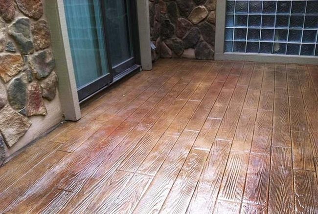 Concrete Wood Grain Durability