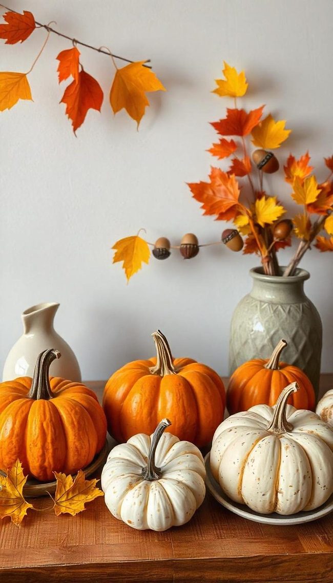 Colorful Autumn Leaves Bowl