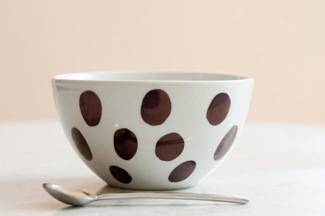 Dark Spotted Ceramic Bowls