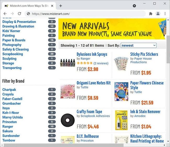 Affordable Artist Supplies Marketplace