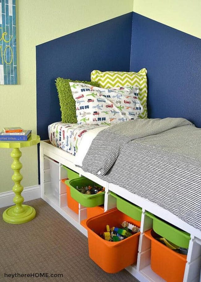 Colorful Under-Bed Solutions Tubs