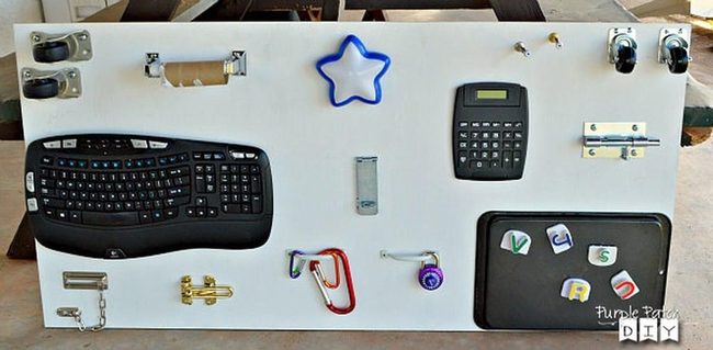 Colorful Learning Board With Locks And Keys