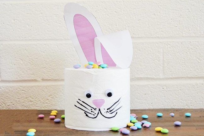 Googly-Eyed Toilet Paper Bunnies
