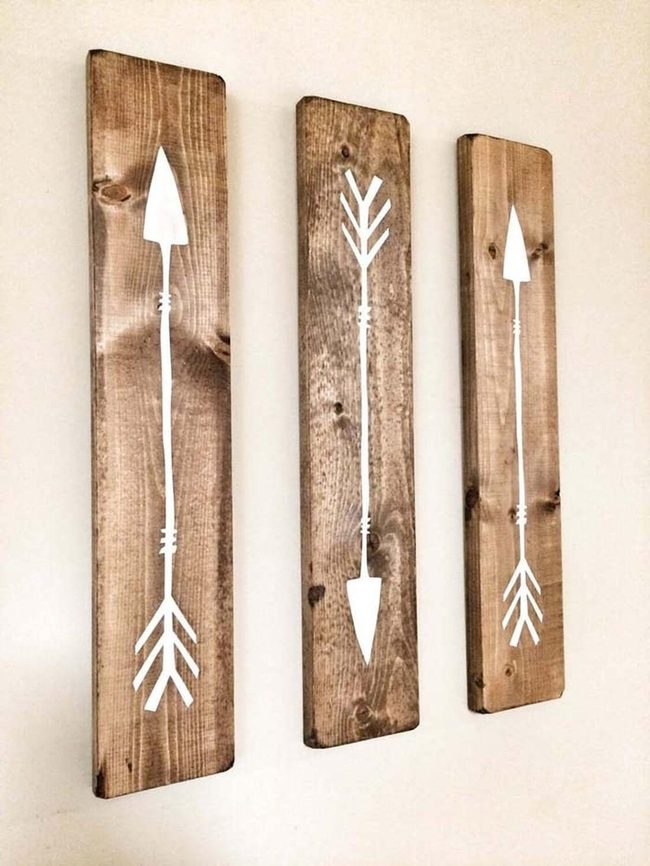 Handpainted Wooden Arrow Signs
