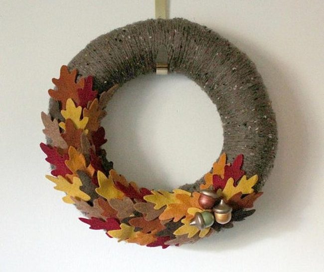 Felt Leaves Spilling Autumn Gold