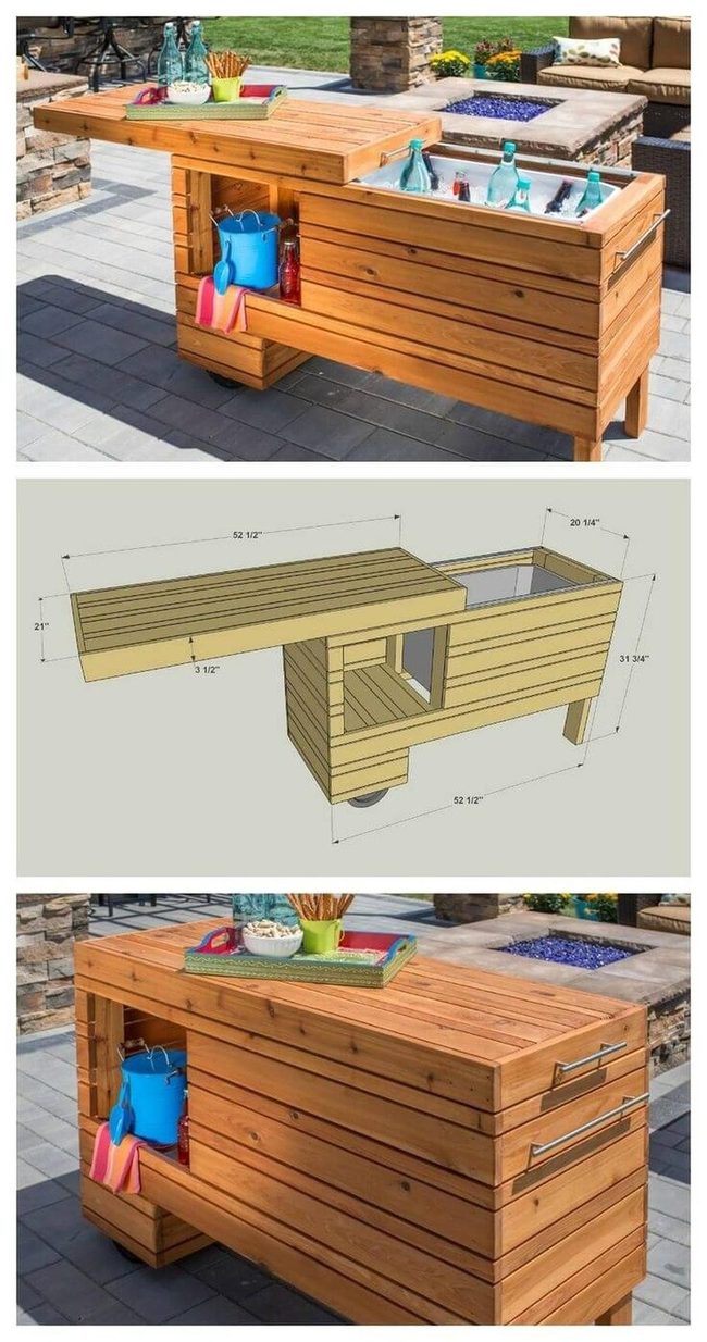 Hidden Storage Outdoor Bar