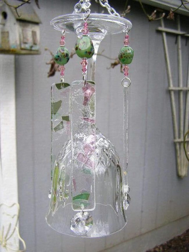 Stained Glass Wind Chimes Shimmer