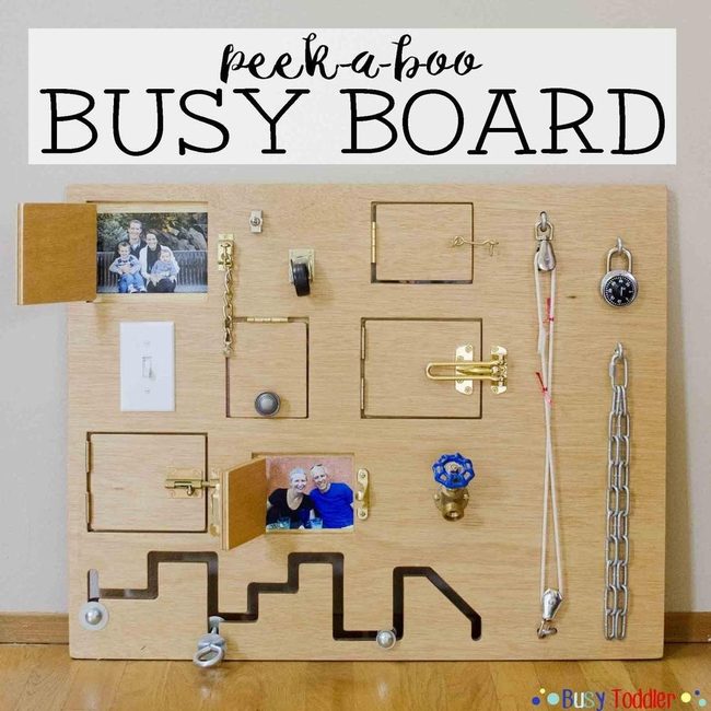 Wooden Lock And Latch Discovery Board