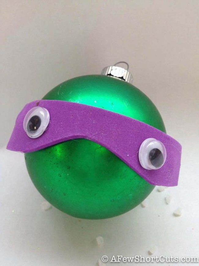 Green Felt Turtle Ornaments