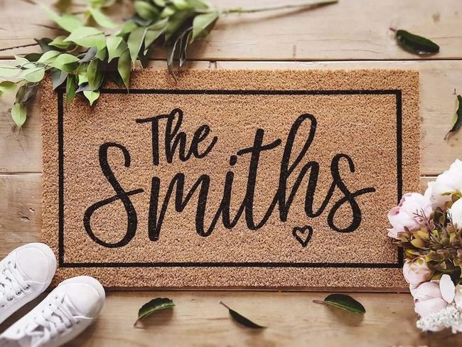 Personalized Coconut Fiber Welcome Mat