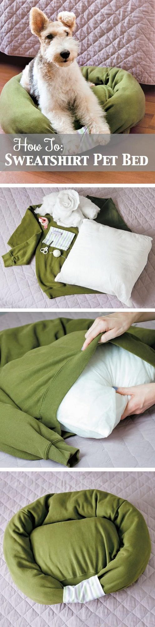 Worn Sweatshirt Pet Nest