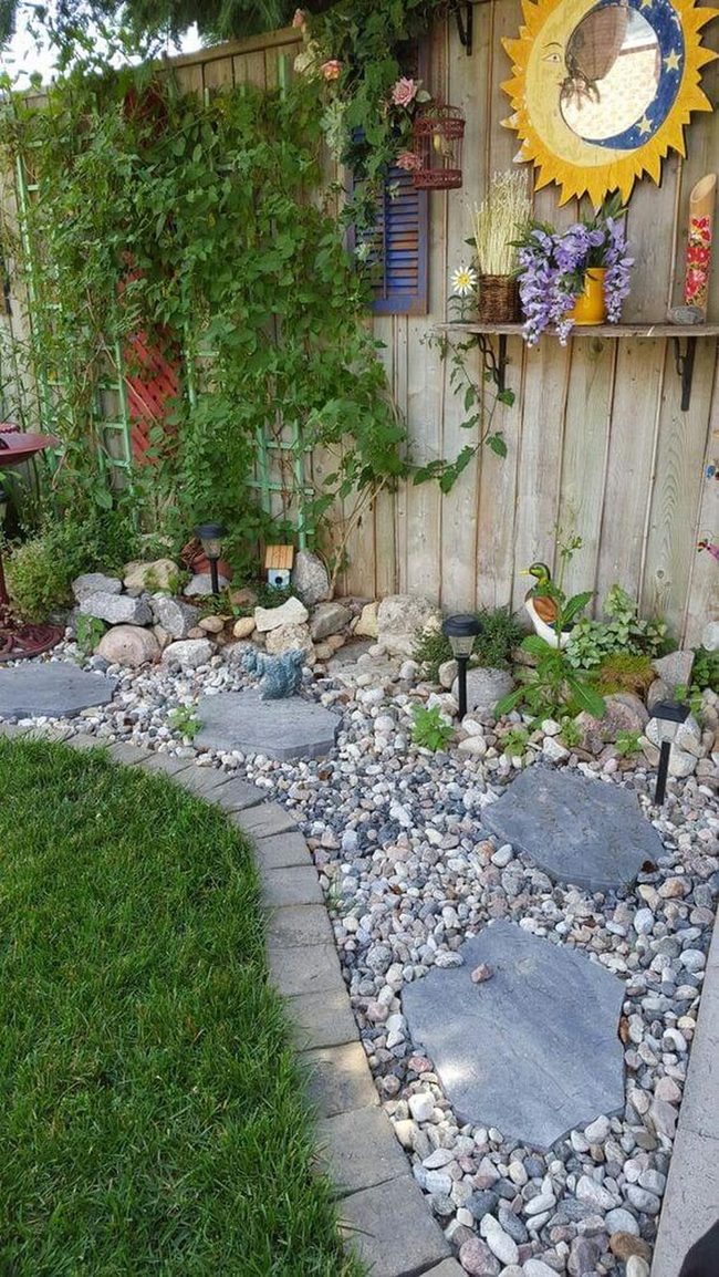 Layered Garden Stones And Vines