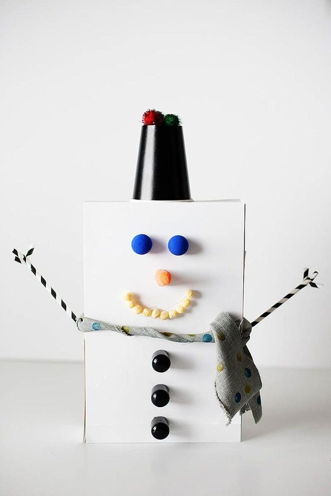 Blue-Eyed Popcorn Snowman