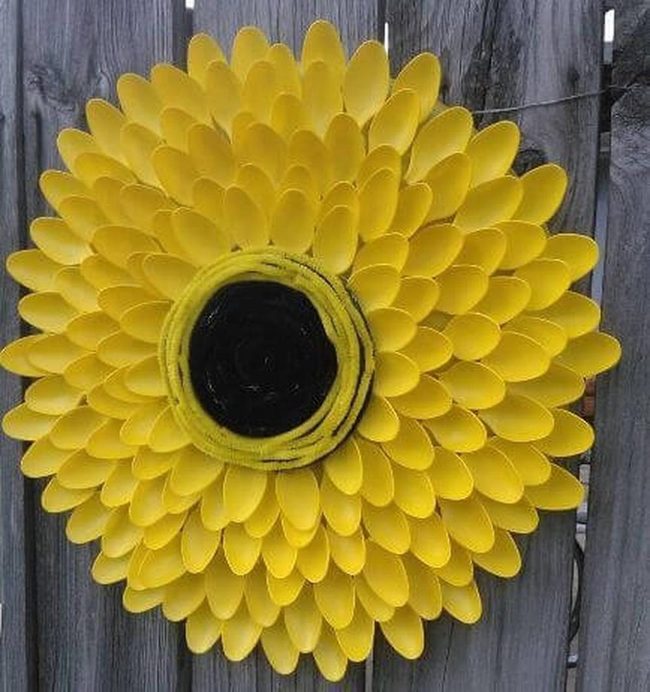 Bright Yellow Sunflower Wreath