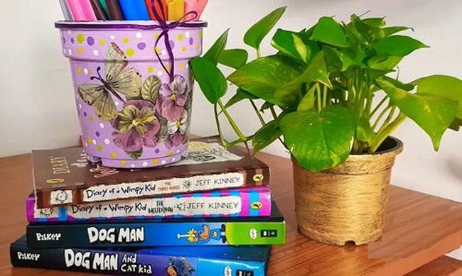 Layered Paper Pots Shine
