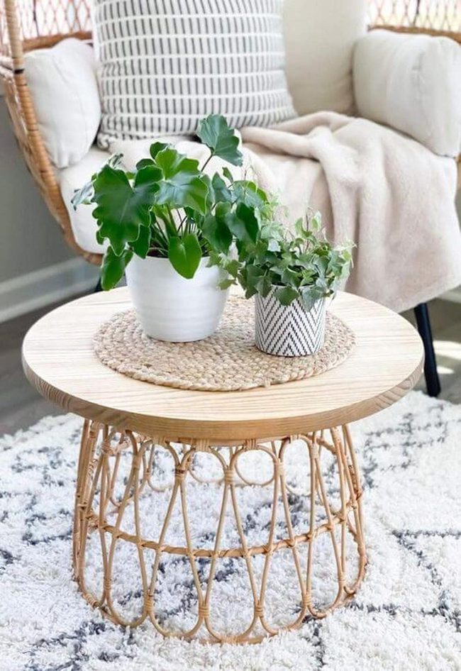 Rattan Base Coffee Table Outdoor