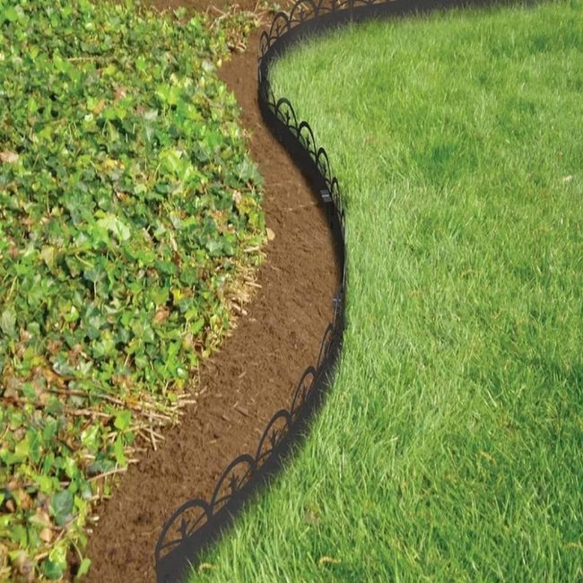 Black Plastic Garden Borders
